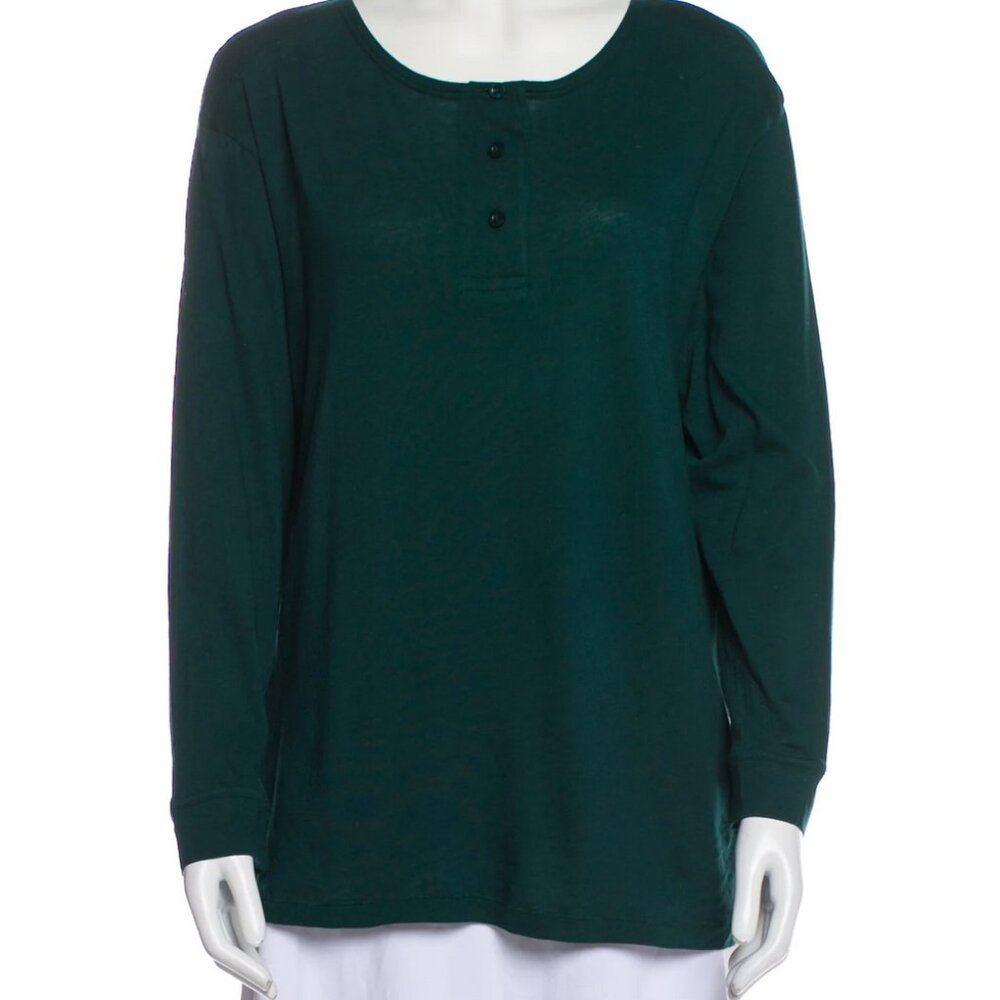 The Great Scoop Neck Long Sleeve T-Shirt w/ Tags L